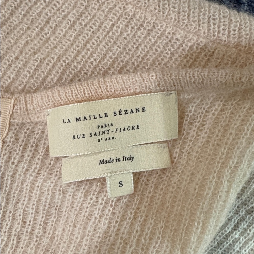 Sezane Ballet Pink Gaspard Cardigan - Picture 4 of 5